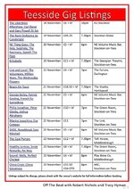 Off The Beat Listings #38