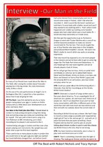 Special Interview with Our Man In The Field